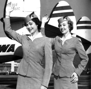 Vintage-stewardess